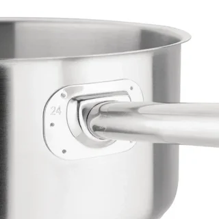 Professional Stainless Steel Stockpot Ø 24 cm - 5 Liter Capacity