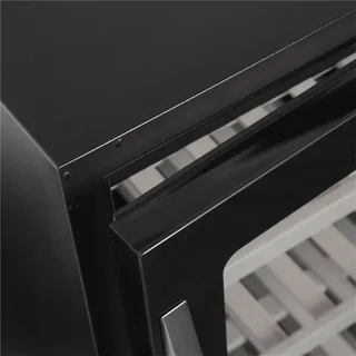 Single-Door Frameless Glass Wine Cellar - 46 Bottle Capacity