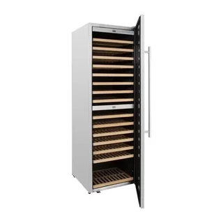 Adega de Vinho Dual Zone Aço Inoxidável 450L - Capacidade 172 Garrafas