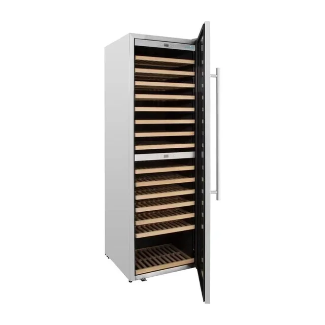 Adega de Vinho Dual Zone Aço Inoxidável 450L - Capacidade 172 Garrafas