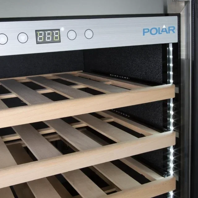 Stainless Steel Wine Cellar 118 Bottles - Professional Storage