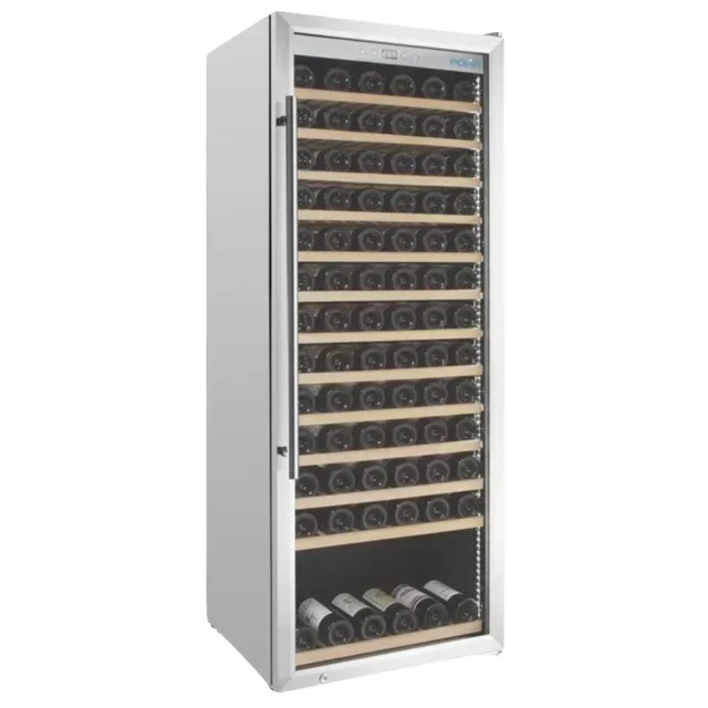Stainless Steel Wine Cellar 118 Bottles - Professional Storage