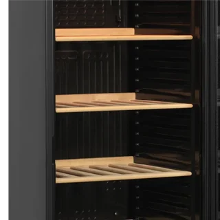 Wine Cooler 118 Bottles - Solid Door - Black Finish