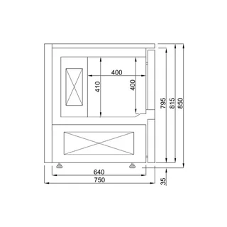 Câmara Frigorífica Positiva - 5 Cubas Gastronorm 1/1