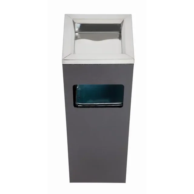 Square Ash Bin 10 Liters - Dual Function Outdoor