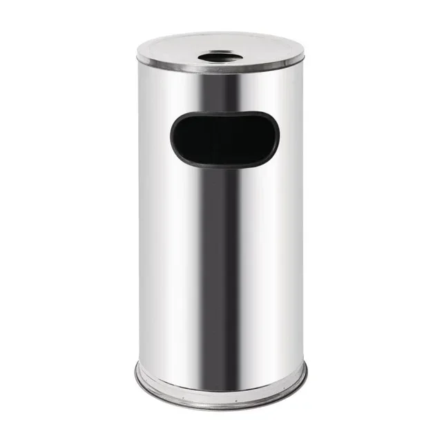 Standing Ashtray Stainless Steel 35 Liters - Outdoor Smoker Post