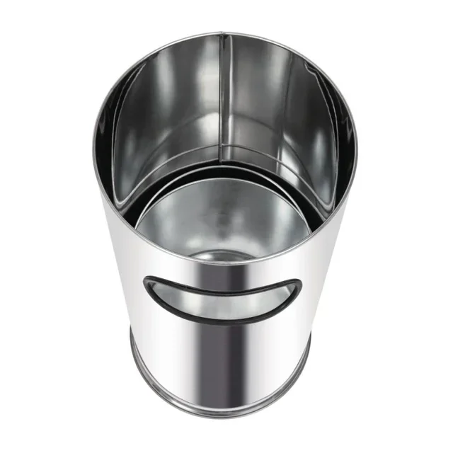 Standing Ashtray Stainless Steel 35 Liters - Outdoor Smoker Post