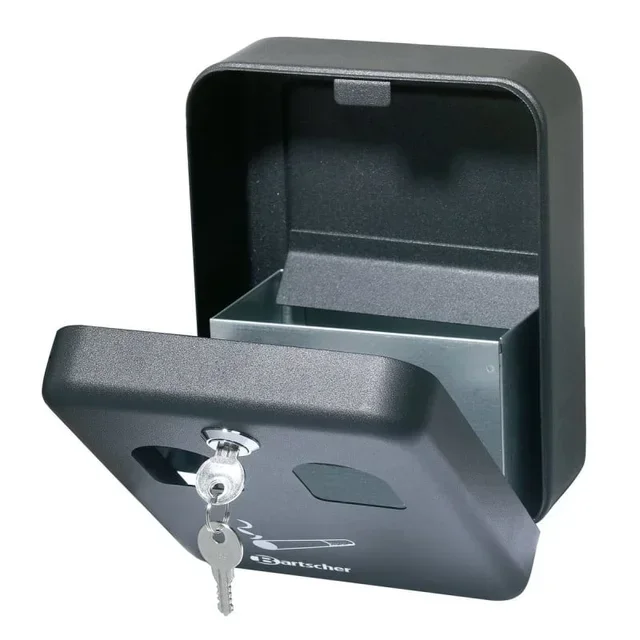 Wall-Mounted Ashtray Black 1 Litre Capacity