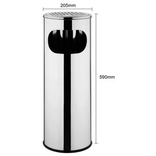 Cendrier Poubelle Tube 12 Litres - Extérieur Intérieur