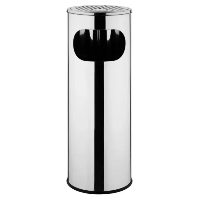Cylindrical ashtray bin 12 litres