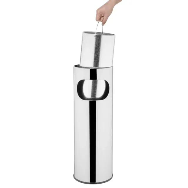 Cylindrical ashtray bin 12 litres