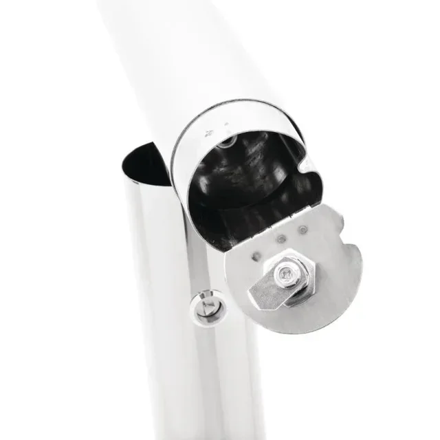 Cenicero de Pie para Fijar al Suelo en Acero Inoxidable - Diámetro 75 mm