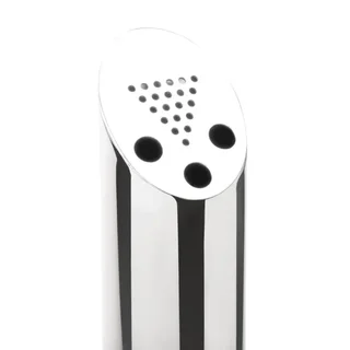 Cenicero de Pie para Fijar al Suelo en Acero Inoxidable - Diámetro 75 mm