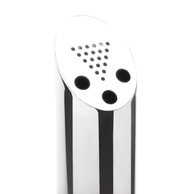 Floor-Mounted Standing Ashtray in Stainless Steel - 75 mm Diameter