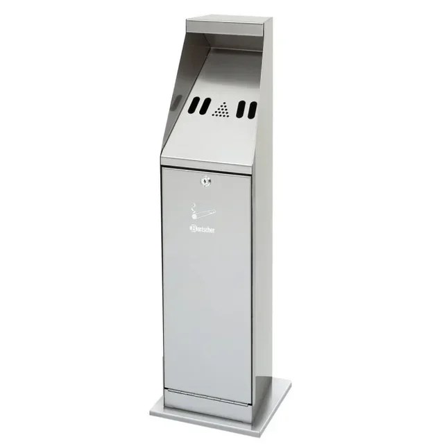 Silver Metal Column Ashtray