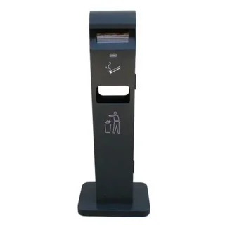 Cendrier sur Pied avec Corbeille - Capacité 2L et 8L