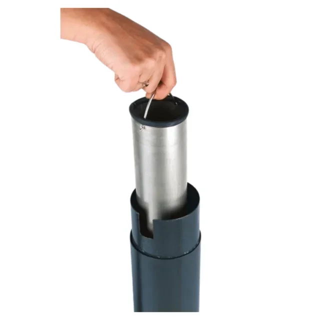 Ständer Aschenbecher Aluminium Säule - Tubuläres Design