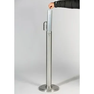 Ständer Aschenbecher Aluminium Säule - Tubuläres Design