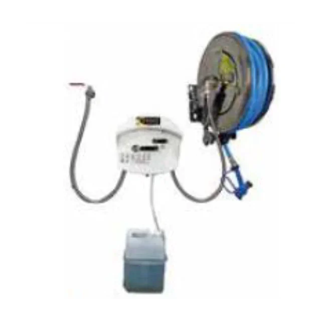 Dual Product Covered Washing Station with Automatic Stainless Steel Hose Reel 15 Meters