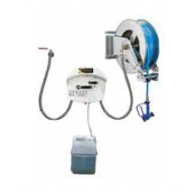 Professional Single-Product Covered Wash Station with Stainless Steel Automatic Hose Reel 20 Meters