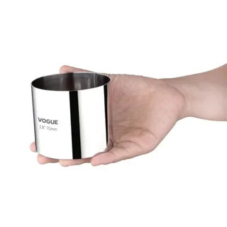 Stainless Steel Mousse Ring - Diameter 70 mm - Depth 60 mm