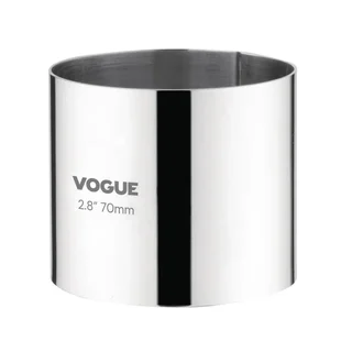 Stainless Steel Mousse Ring - Diameter 70 mm - Depth 60 mm