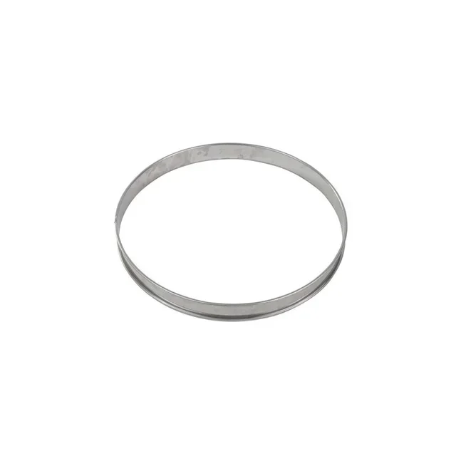 Cercle à Tarte Inox Bord Roulé - Diamètre 220 mm