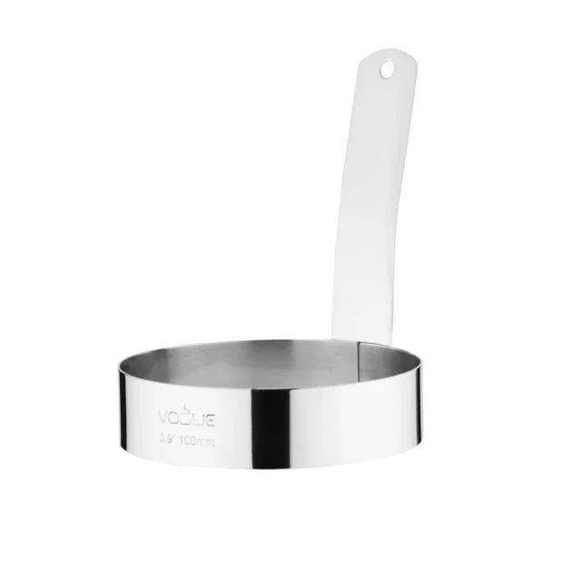 Egg Ring Long Handle Stainless Steel - Diameter 10 cm