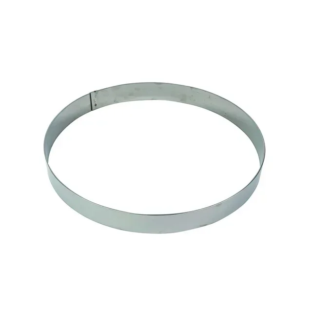 Aro de Confeitaria em Aço Inoxidável - Diâmetro 240 mm