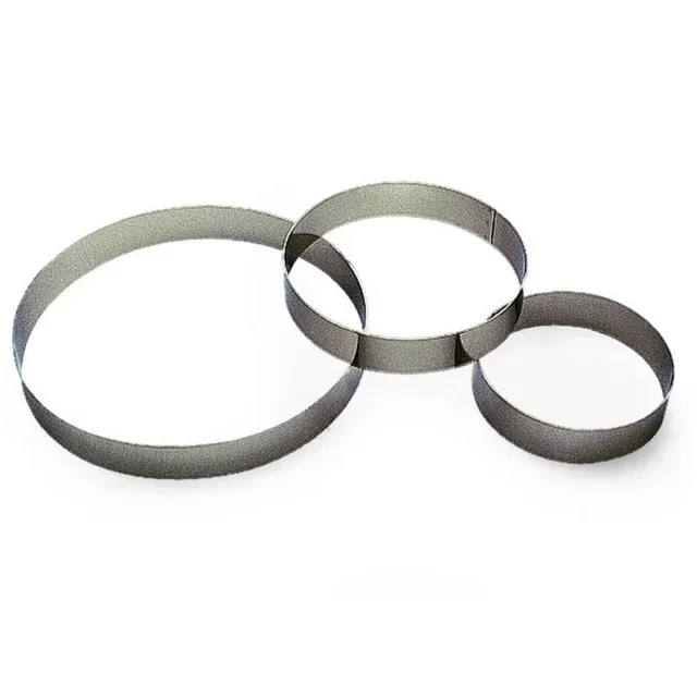 Cercle de Pâtisserie Rond Inox - Diamètre 20 cm