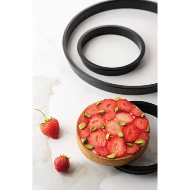 Cerchio per Crostata ⌀ 136,9 mm - Cerchio da Pasticceria Acciaio Inox