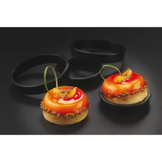 Cerchio per Crostata ⌀ 136,9 mm - Cerchio da Pasticceria Acciaio Inox