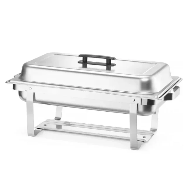 Set of 4 professional Gastronorm GN 1/1 chafing dishes