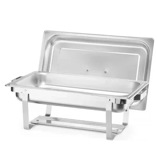 Set of 4 professional Gastronorm GN 1/1 chafing dishes