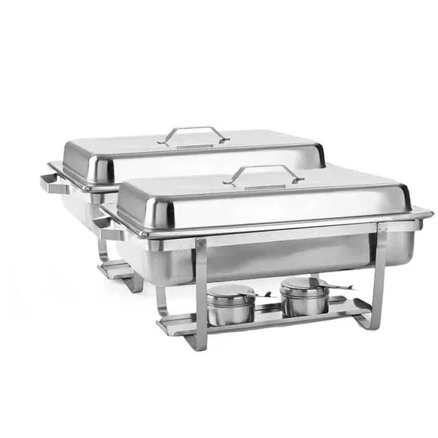 Chafing Dish Gastronorm 1/1 - 2-teiliges Set | Professionelles Bain-Marie