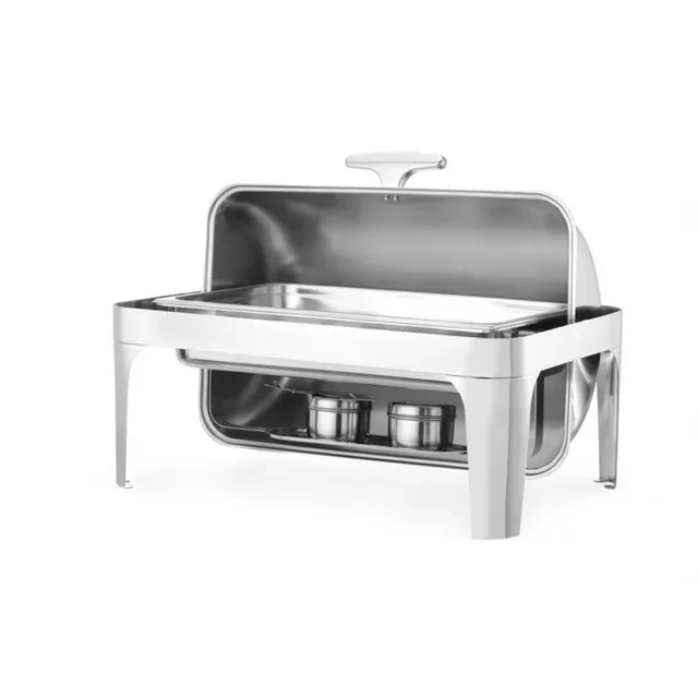 Chafing Dish Rolltop Acciaio Inox 9 Litri - Formato Gastronorm GN 1/1