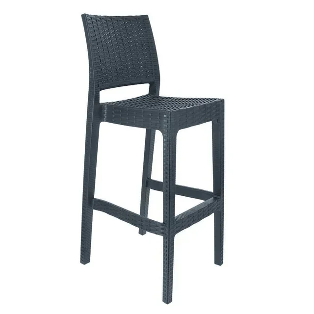 Bar Stool Porquerolles Anthracite Grey - Height 108 cm