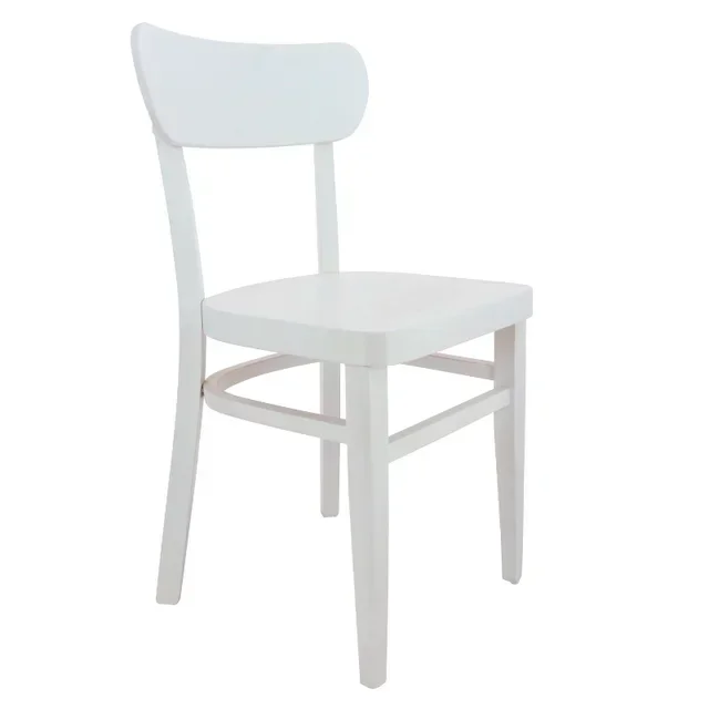 Banqueta Bastia Madeira de Faia Acabamento Branco - Altura 78 cm
