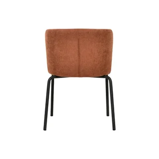 Stapelstuhl Break Stoff Braun-Rot