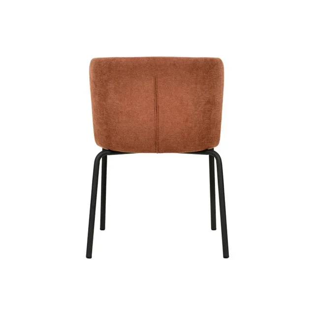 Stapelstuhl Break Stoff Braun-Rot