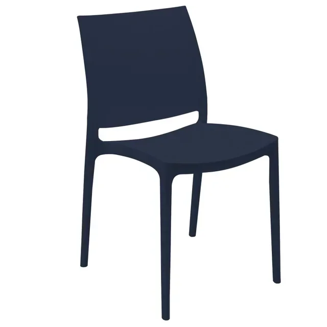 Stapelbarer Inca Empfangsstuhl Anthrazitgrau - Höhe 810 mm