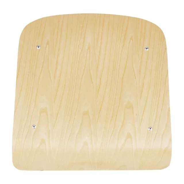 Chaise Empilable Bois Galvanisé Assise Dossier - Lot 4 Pièces