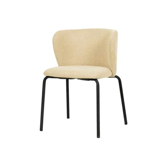 Stackable Break Chair in Beige Fabric - Contemporary Design