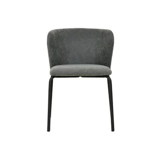 Stapelbarer Break Stuhl aus Stoff - Dunkelgrau