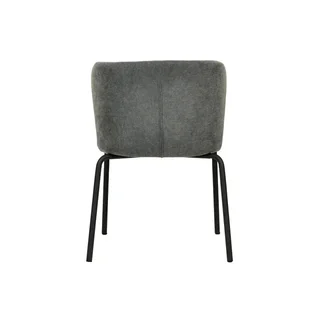 Stapelbarer Break Stuhl aus Stoff - Dunkelgrau