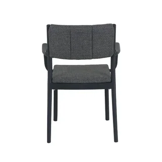 Chaise Empilable Design Rocco - Noir Mat