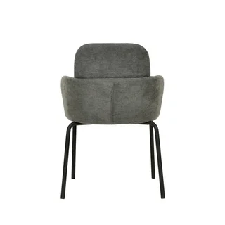 Silla Apilable Paddy Tela Gris Oscuro