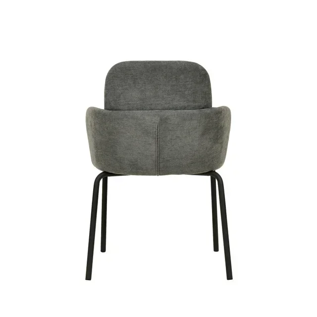 Silla Apilable Paddy Tela Gris Oscuro
