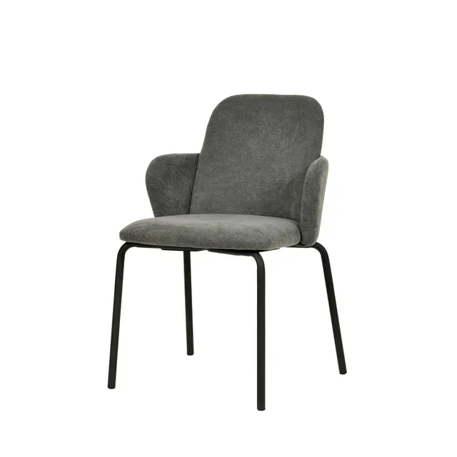 Paddy Stackable Chair Dark Grey Fabric