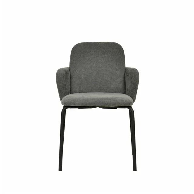 Paddy Stackable Chair Dark Grey Fabric